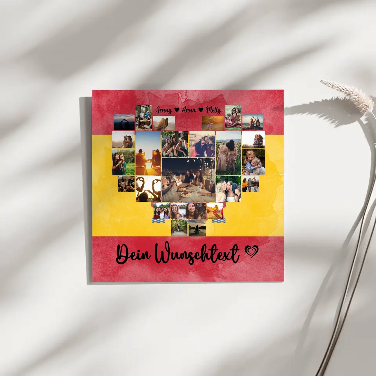 Personalisierte Fotoleinwand Paare Urlaub Spanien gestalten