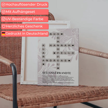 Personalisierte Fotoleinwand Definition Seelenverwandte Kreuzworträtsel