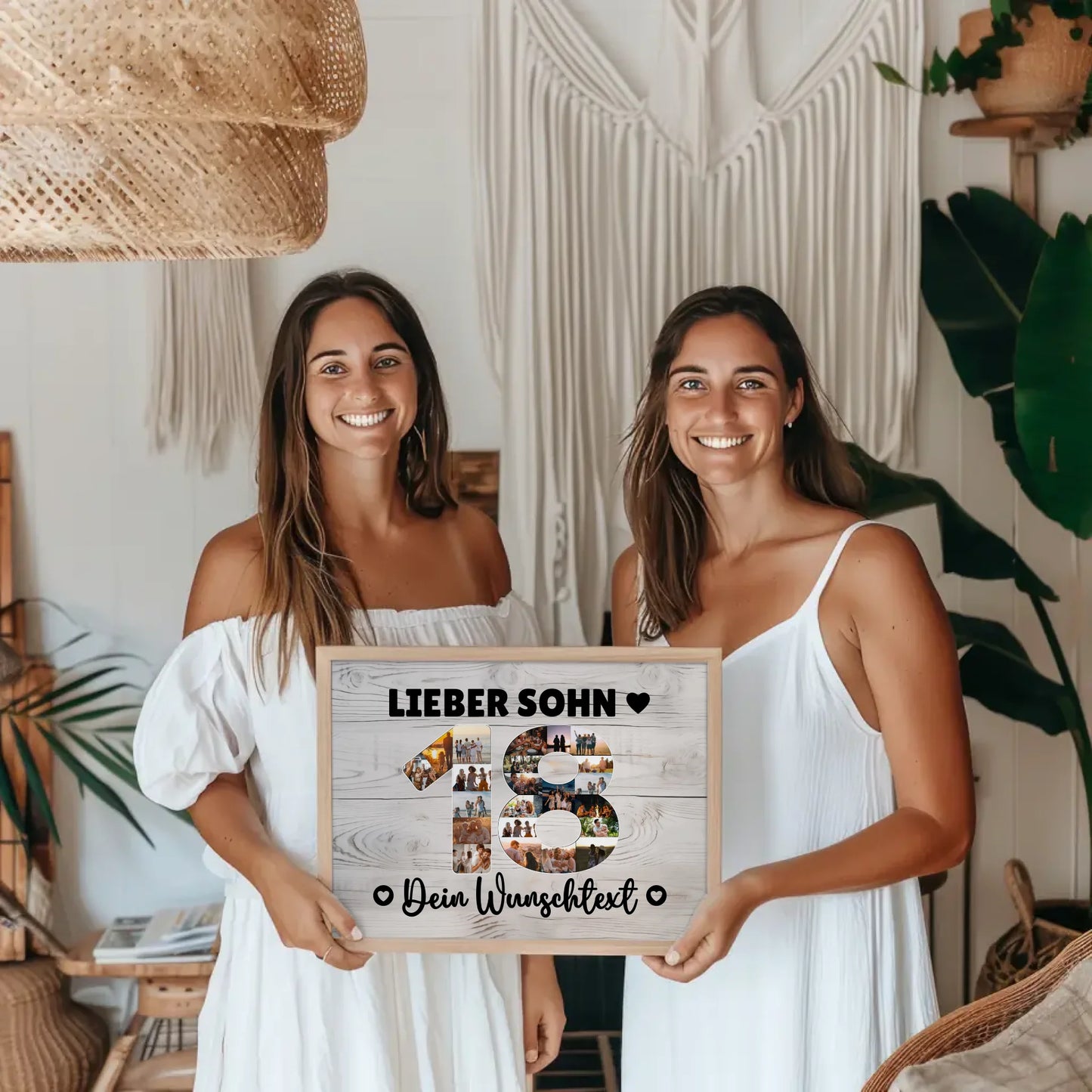 Personalisiertes Poster mit Wunschtext zum 18 Geburtstag Sohn