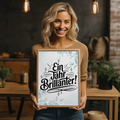 Poster Mit Spruch Ein Jahr brillanter Geschenkideen gestalten