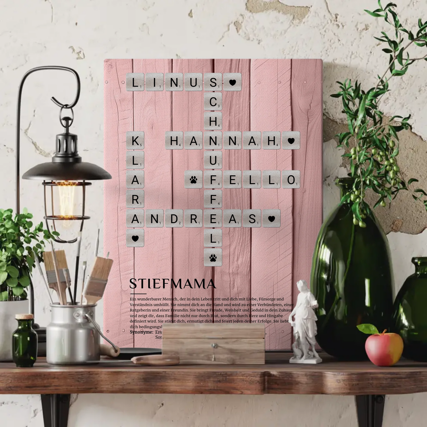 Stiefmama Definition Bild Leinwand Kreuzworträtsel Geschenk