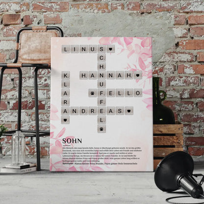Sohn Definition Bild Leinwand Kreuzworträtsel Geschenkideen