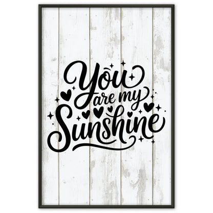 Sprüche Poster You are my sunshine personalisierte Geschenke