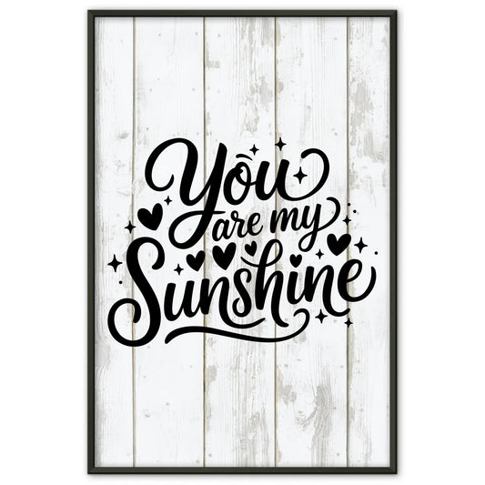 Sprüche Poster You are my sunshine personalisierte Geschenke
