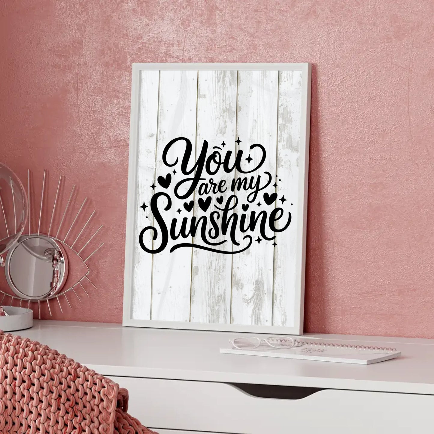 Sprüche Poster You are my sunshine personalisierte Geschenke