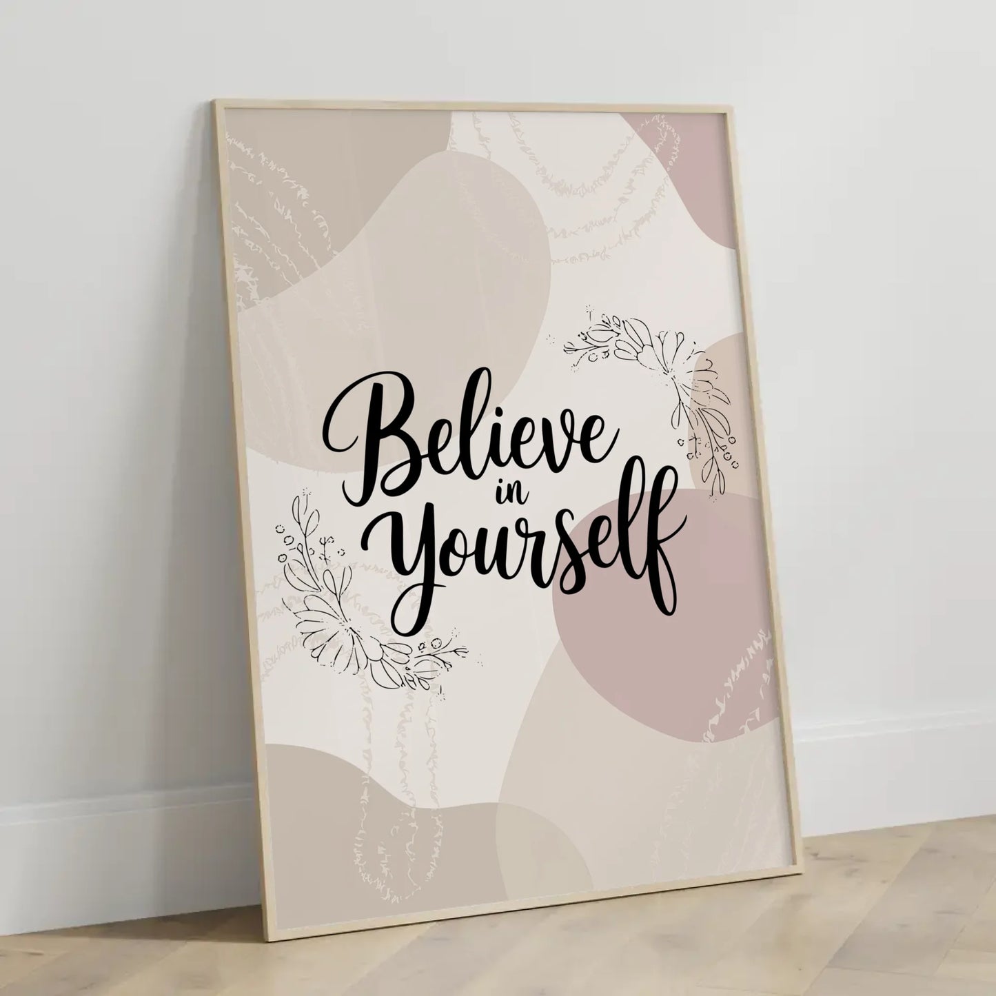 Poster Mit Spruch Believe in yourself Persönliches Geschenk