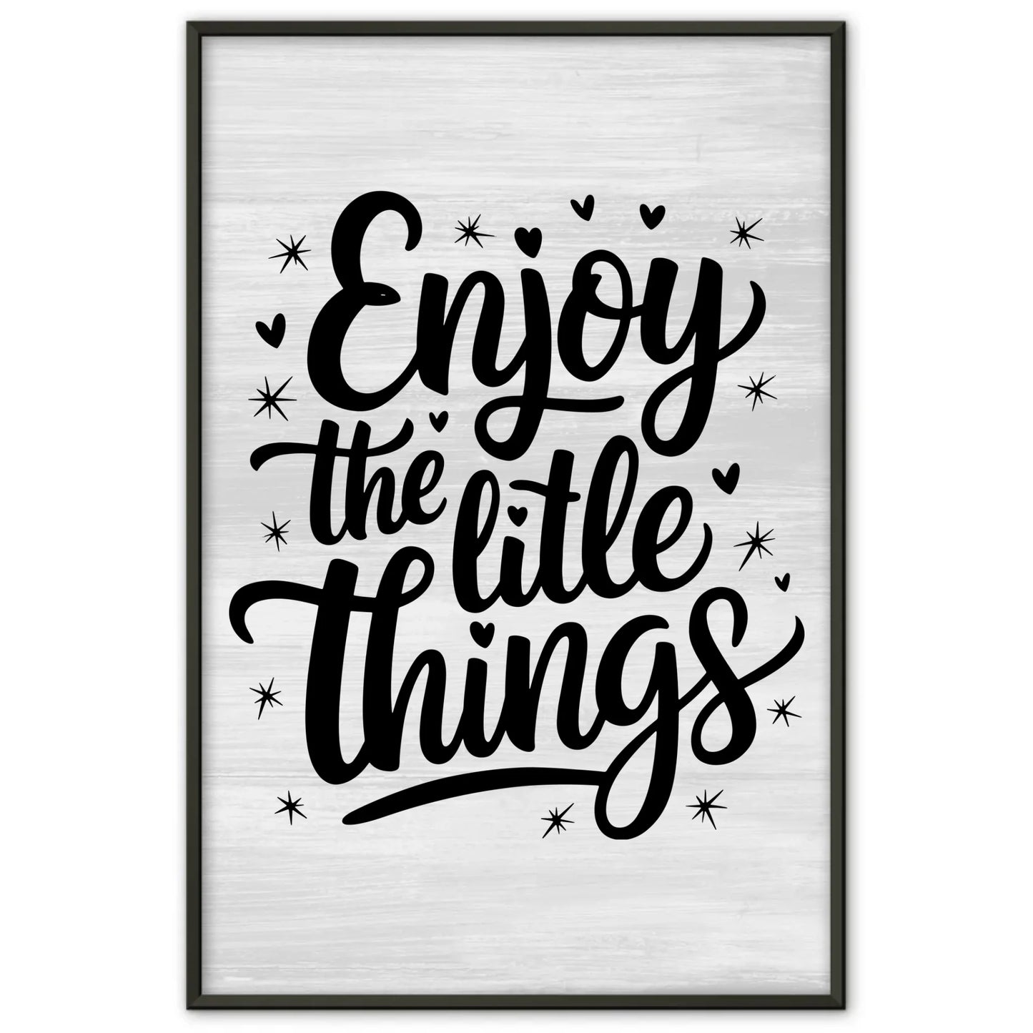 Sprüche Poster Enjoy the little things personalisiert