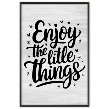 Sprüche Poster Enjoy the little things personalisiert