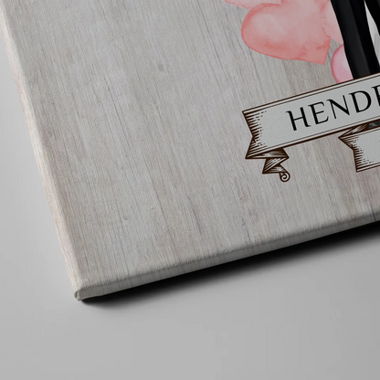 Hochzeit Willkommensschild Holz Stil Leinwand personalisiert