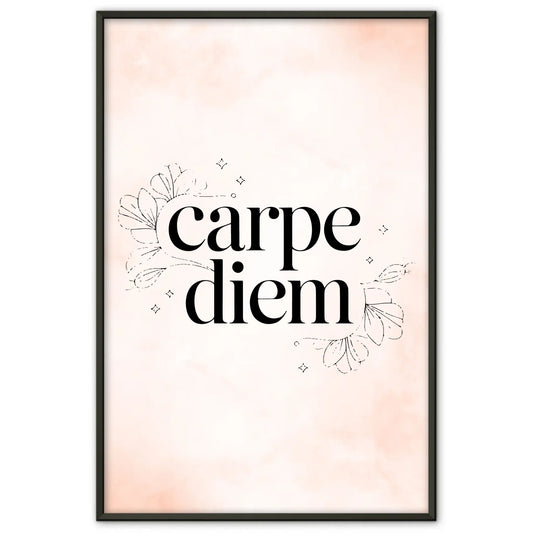 Poster mit Spruch Carpe Diem für personalisierte Geschenke