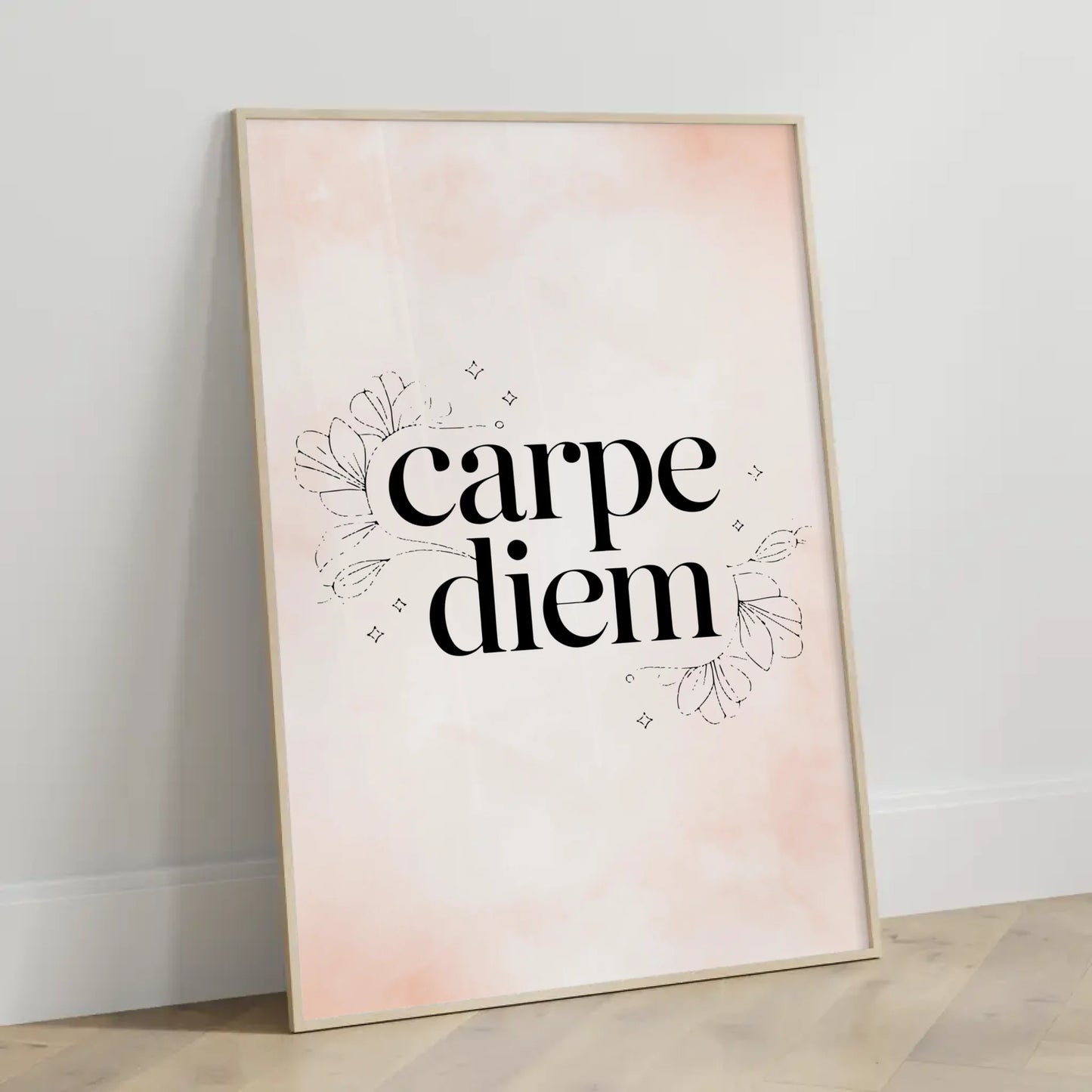 Poster mit Spruch Carpe Diem für personalisierte Geschenke