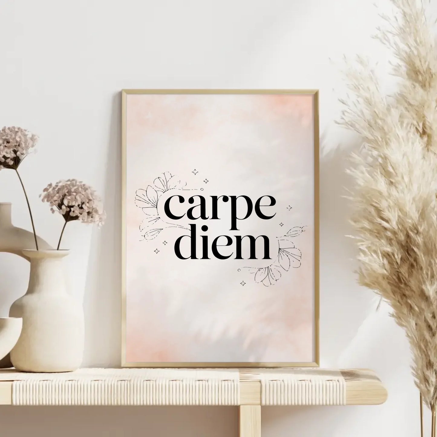 Poster mit Spruch Carpe Diem für personalisierte Geschenke
