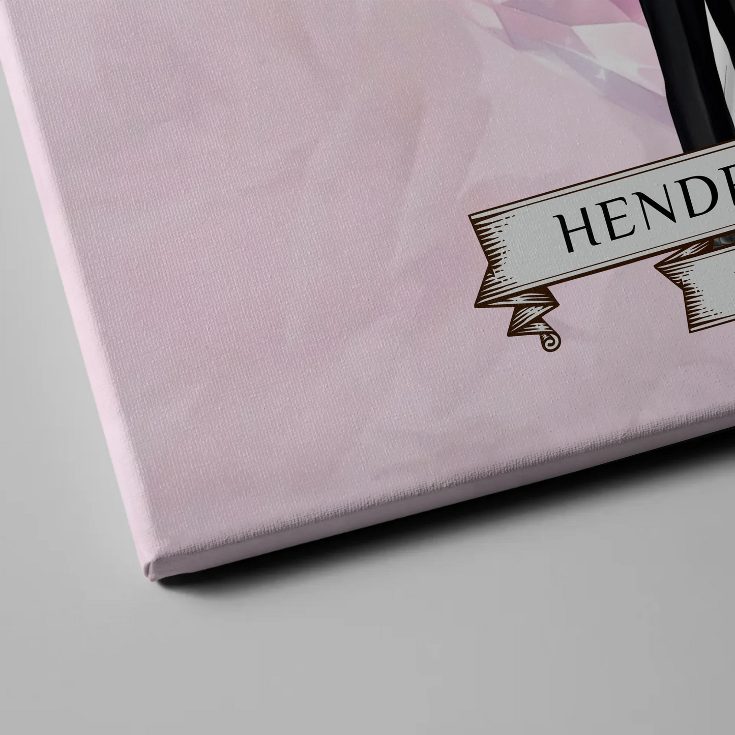 Hochzeit Willkommensschild Diamant Herz Leinwand personalisiert