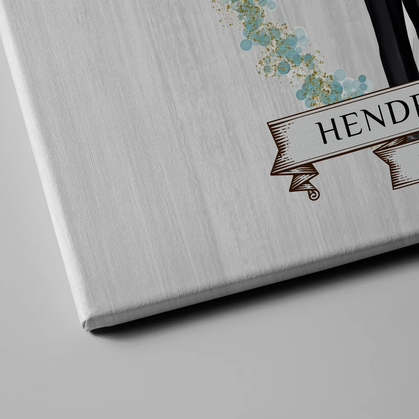 Leinwand Hochzeit Herzlich Willkommen Holz Stil mit Namen