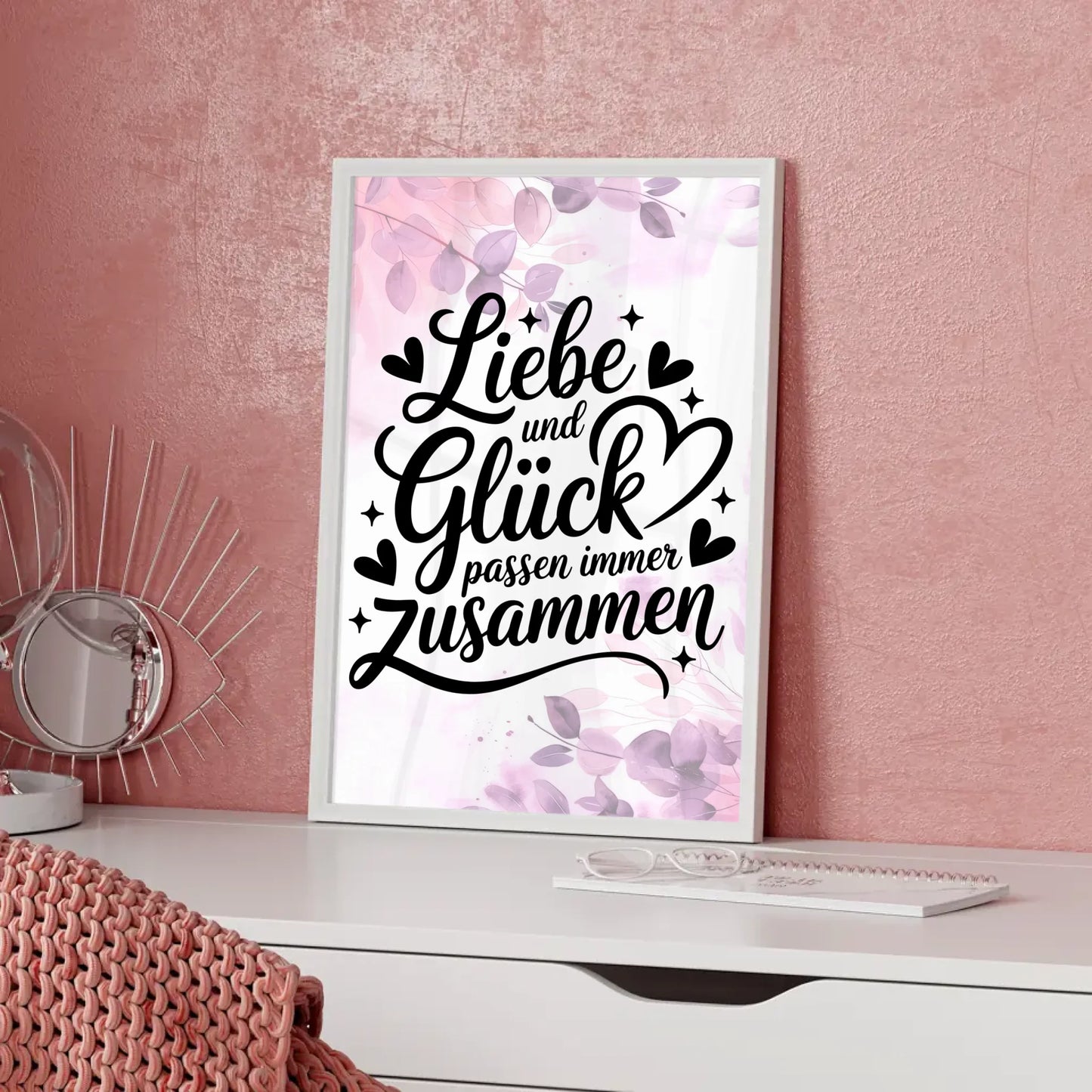 Spruchposter Liebe und Glück passend für jedes Zuhause