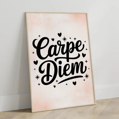 Sprüche Poster Carpe Diem personalisierte Geschenke gestalten