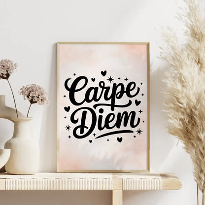 Sprüche Poster Carpe Diem personalisierte Geschenke gestalten