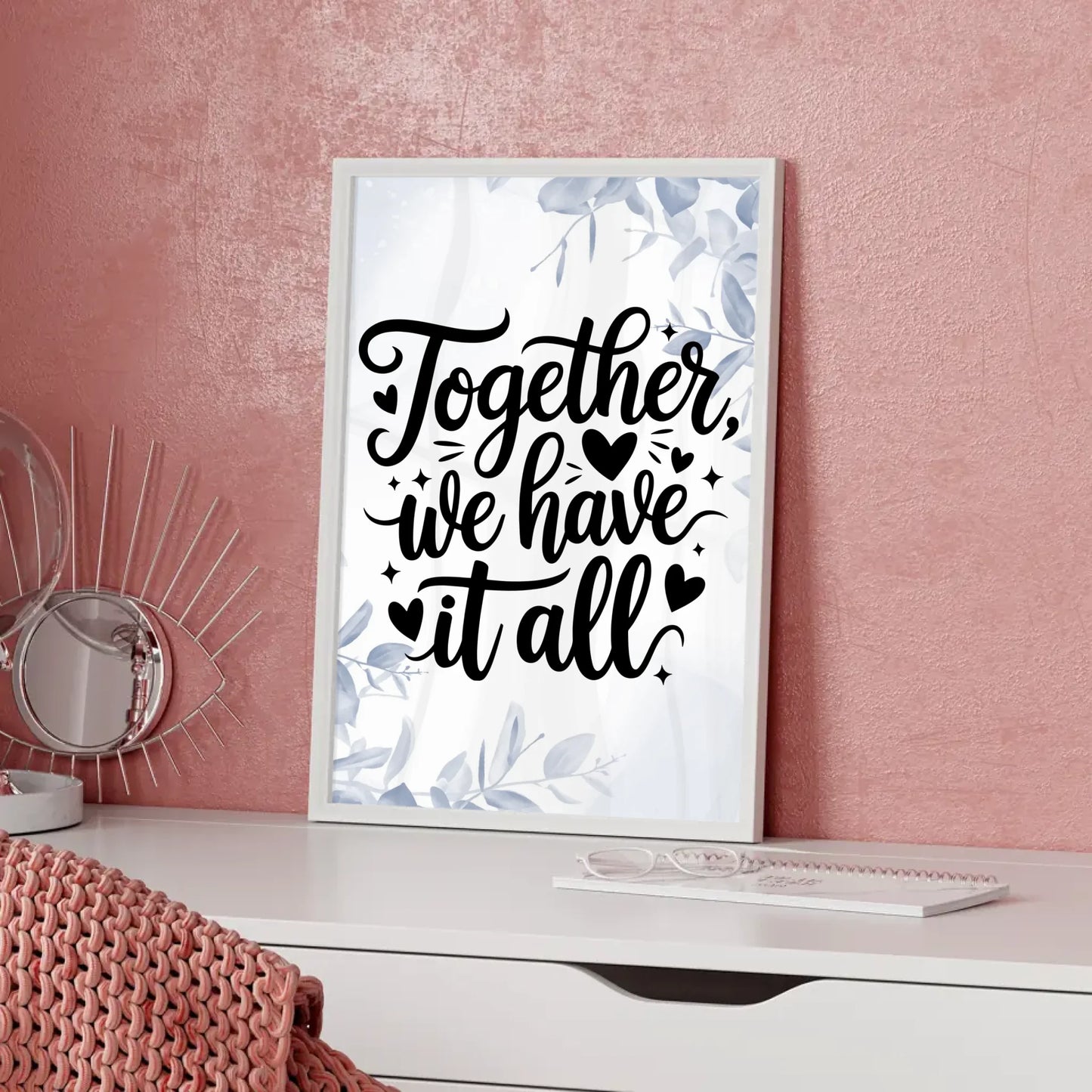 Spruchposter Together we have it all personalisierte Geschenke