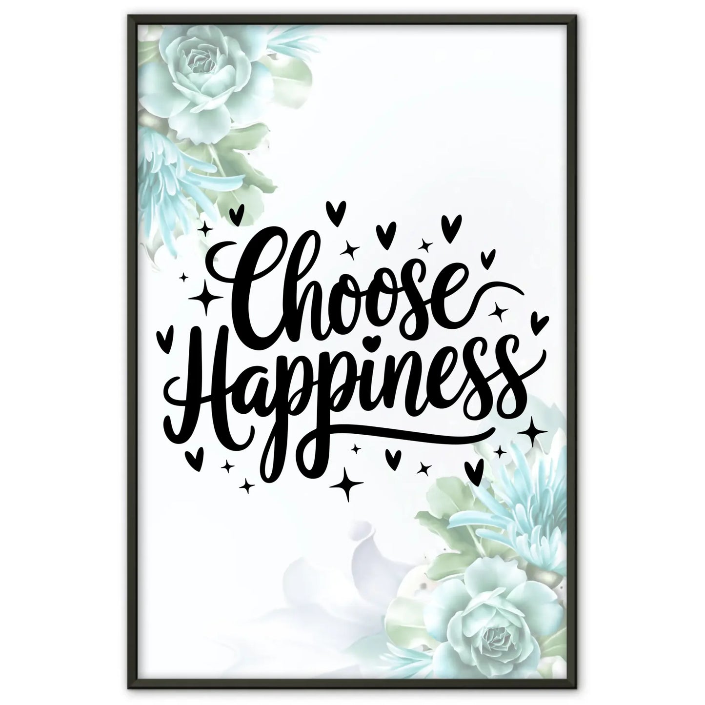 Poster Spruch Choose happiness für personalisierte Geschenke