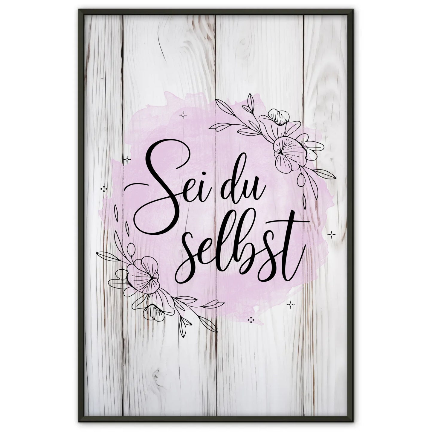 Spruchposter Sei du selbst für dein Zuhause personalisiert