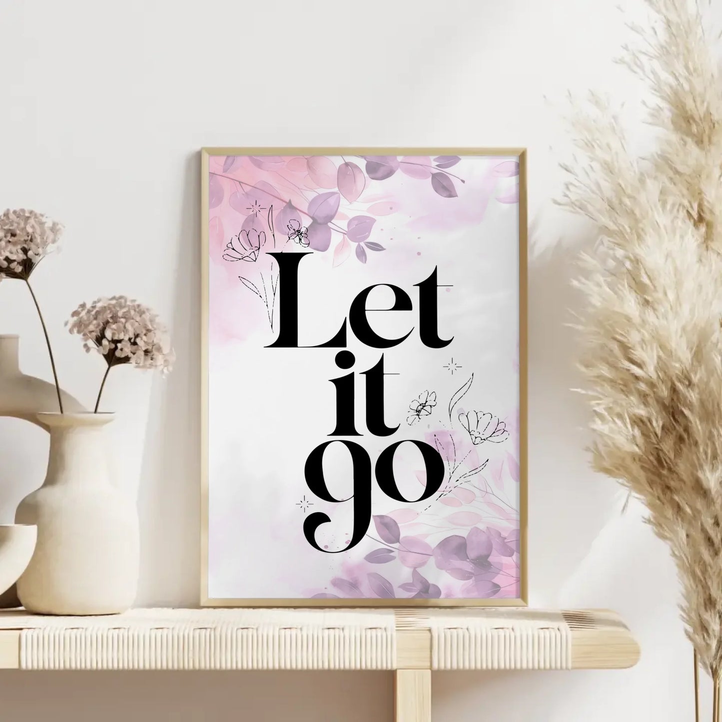 Poster mit Spruch Let it go für personalisierte Geschenke