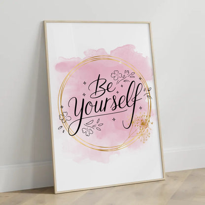 Spruchposter Be yourself personalisierte Geschenke online bestellen