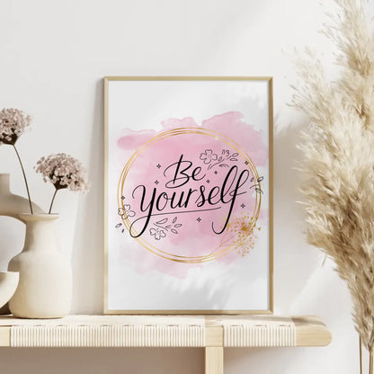 Spruchposter Be yourself personalisierte Geschenke online bestellen