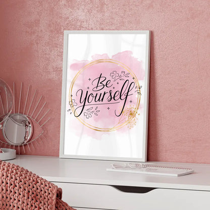 Spruchposter Be yourself personalisierte Geschenke online bestellen