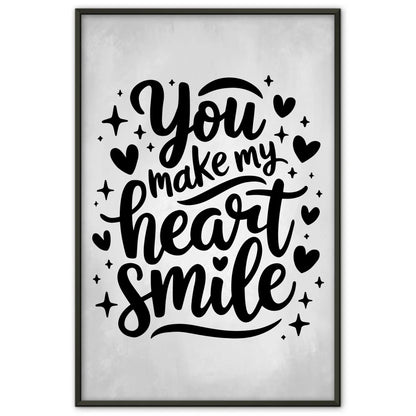 Spruchposter You make my heart smile personalisiert Geschenk