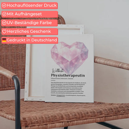 Leinwand Definition Physiotherapeutin mit Namen Geschenkidee