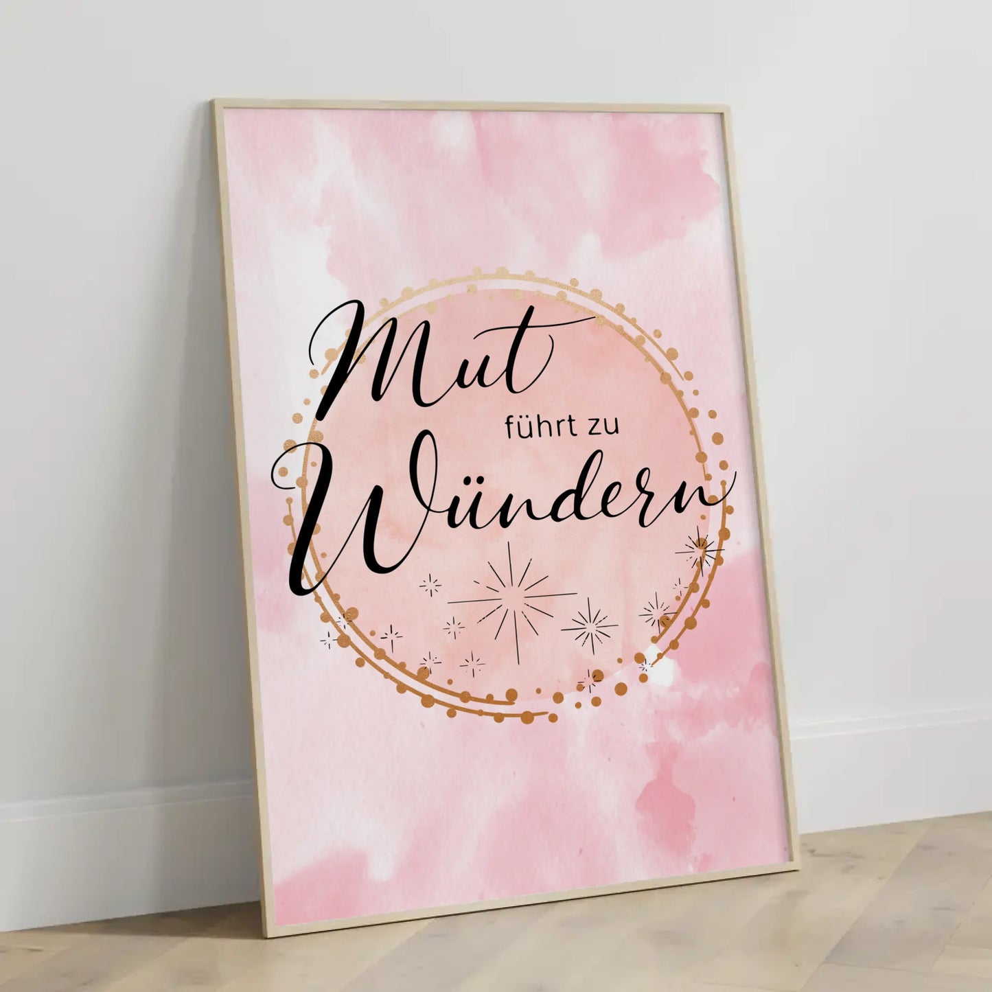 Affirmations Poster Mut führt zu Wundern für persönliche Geschenkidee