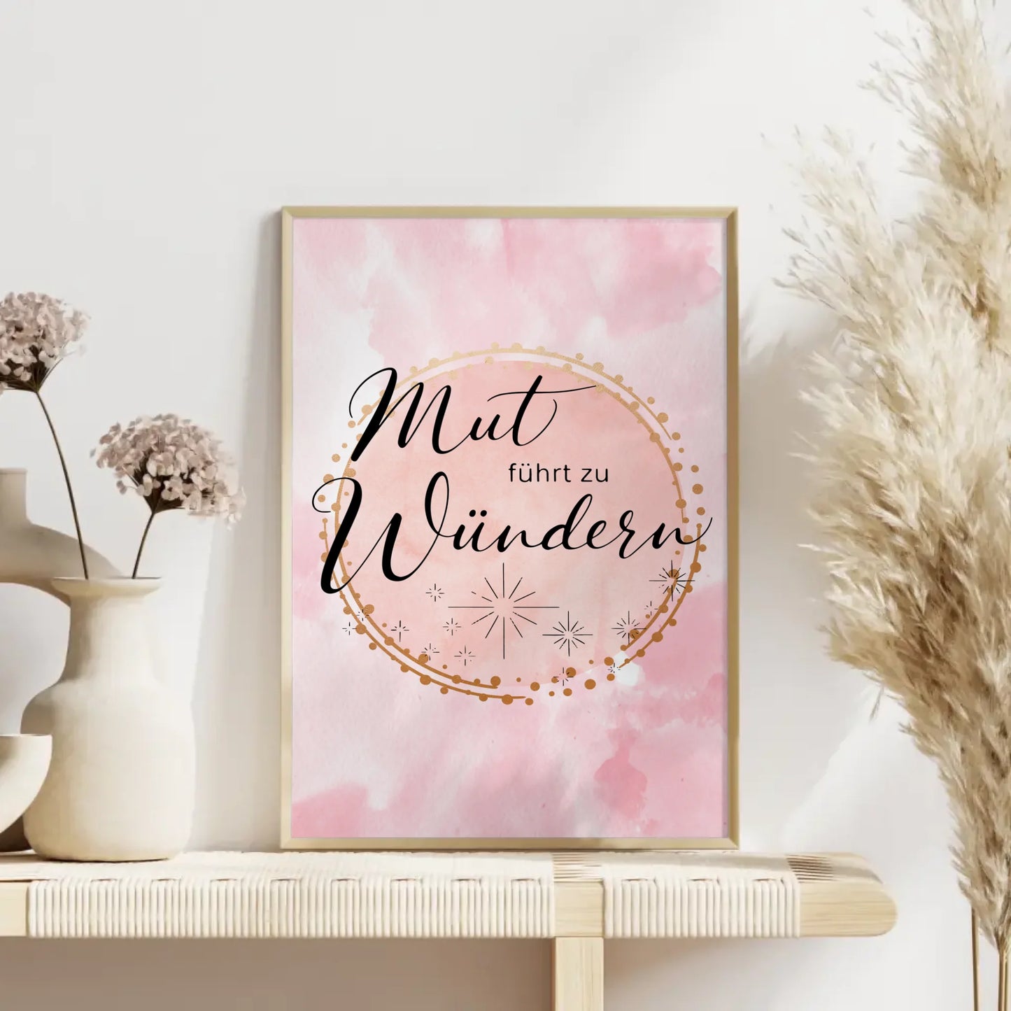 Affirmations Poster Mut führt zu Wundern für persönliche Geschenkidee