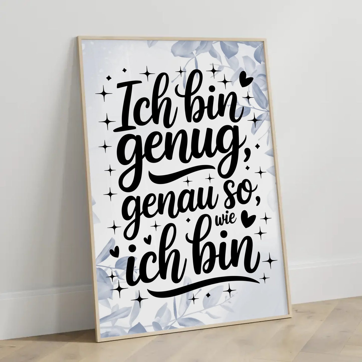 Affirmations Poster Ich bin genug genau so wie ich bin