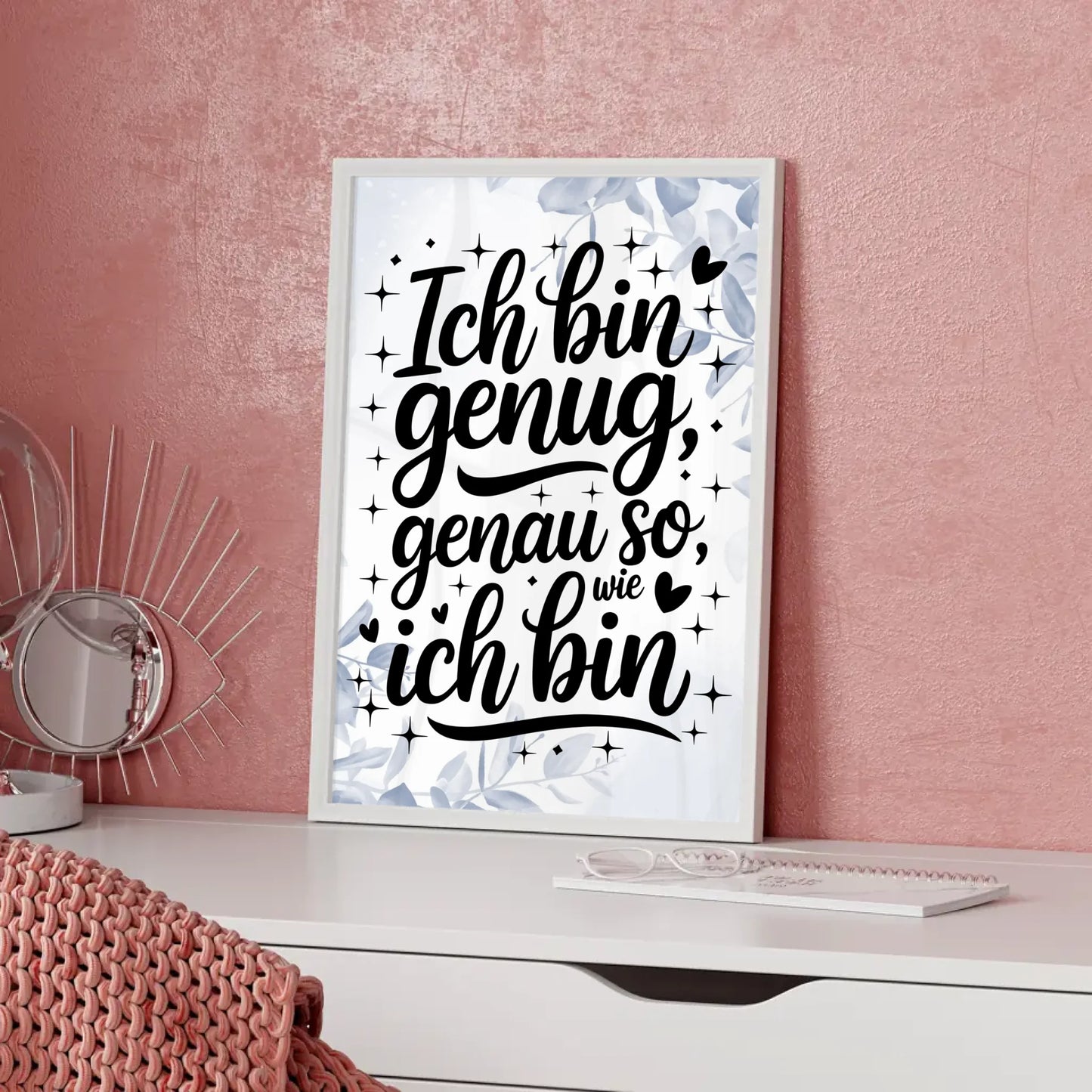 Affirmations Poster Ich bin genug genau so wie ich bin