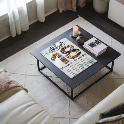 Magnetisches Fotoboard mit Unterschriften 18 Geburtstag