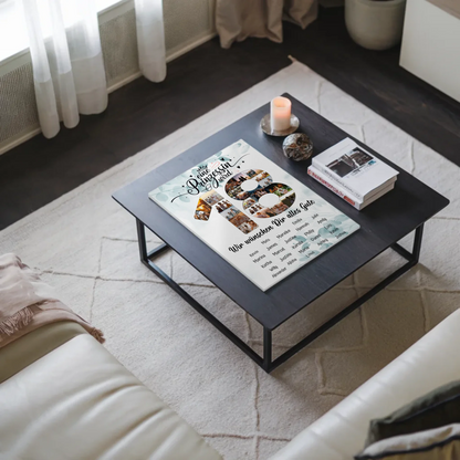 Magnetisches Fotoboard mit Unterschriften 18 Geburtstag