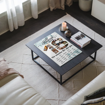 Magnetisches Fotoboard mit Unterschriften 18 Geburtstag