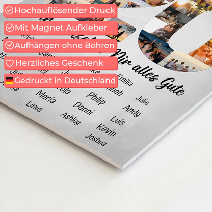 Magnet Poster mit Wunschtext 20 Geburtstag Prinzessin