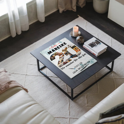 Fotoboard Magnet Poster mit Unterschriften 20 Geburtstag Geschenkidee