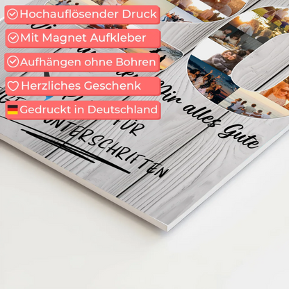 Magnet Poster mit Wunschtext 20 Geburtstag Bruder Sohn