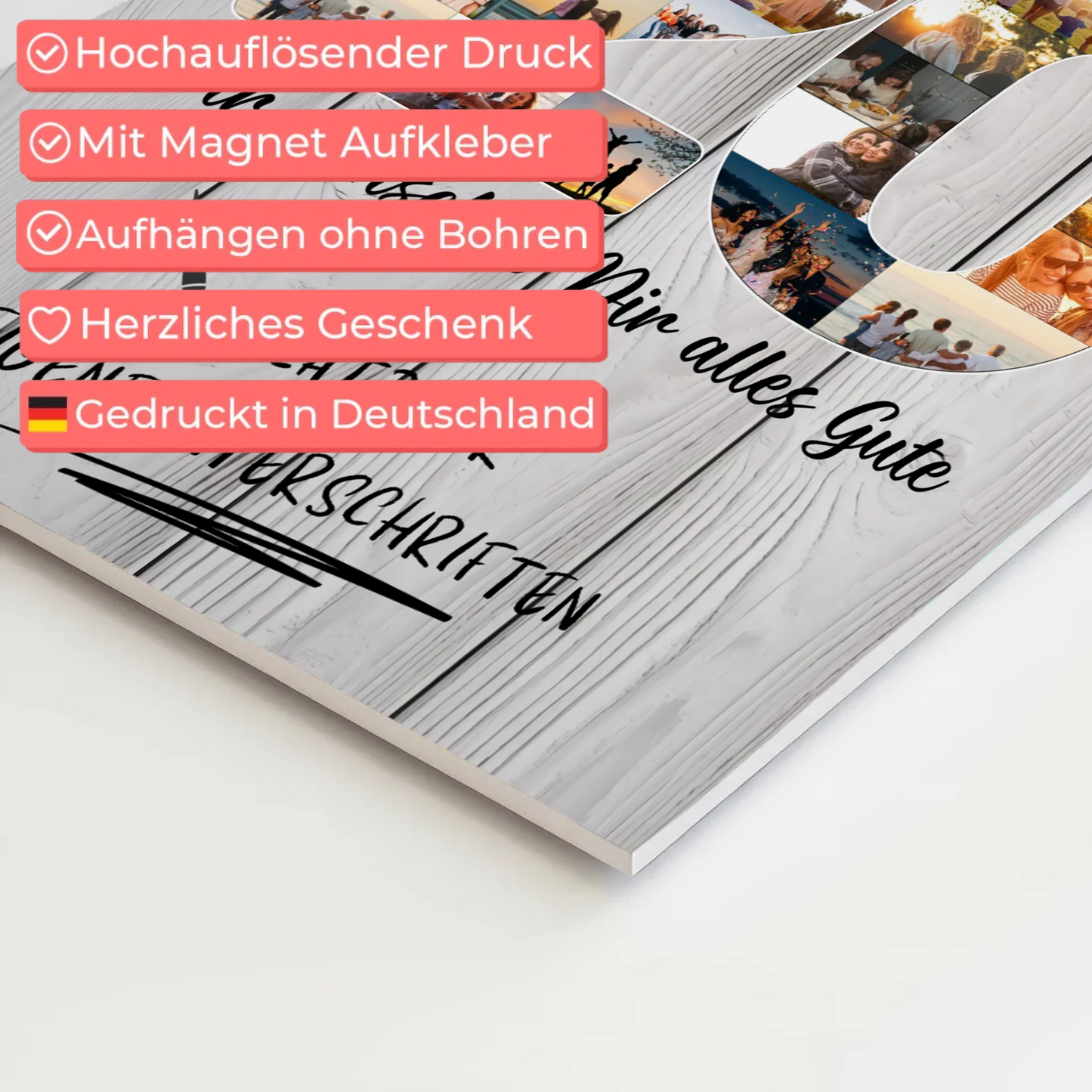 Magnet Poster mit Wunschtext 20 Geburtstag Bruder Sohn