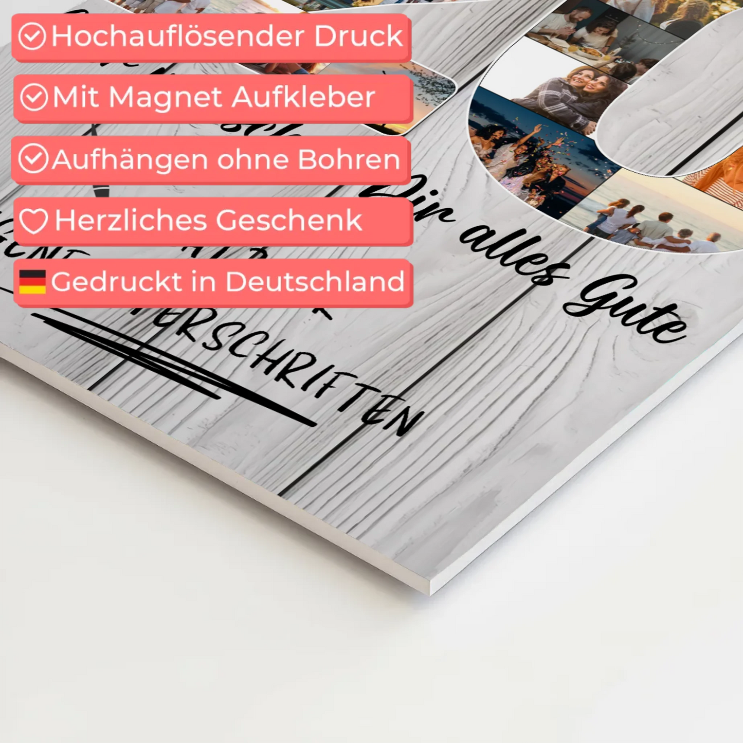 Magnet Poster mit Wunschtext 20 Geburtstag Bruder Sohn