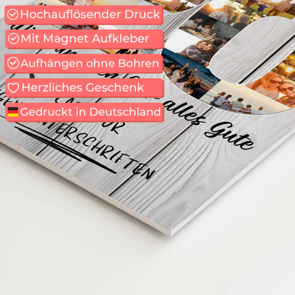 Magnet Poster mit Wunschtext 20 Geburtstag Bruder Sohn