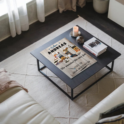 Magnetisches Fotoboard Poster mit Wunschtext 40 Geburtstag