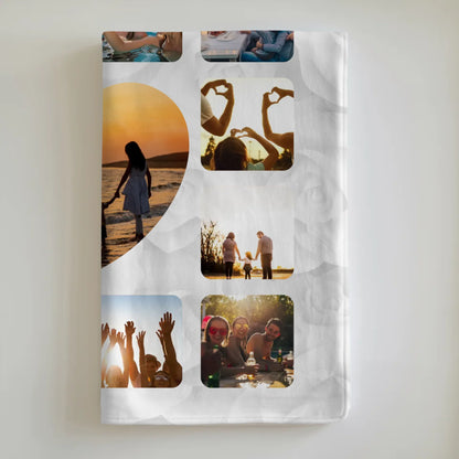 Foto Auf Decke Personalisiert für Paare Fotocollage mit Spruch