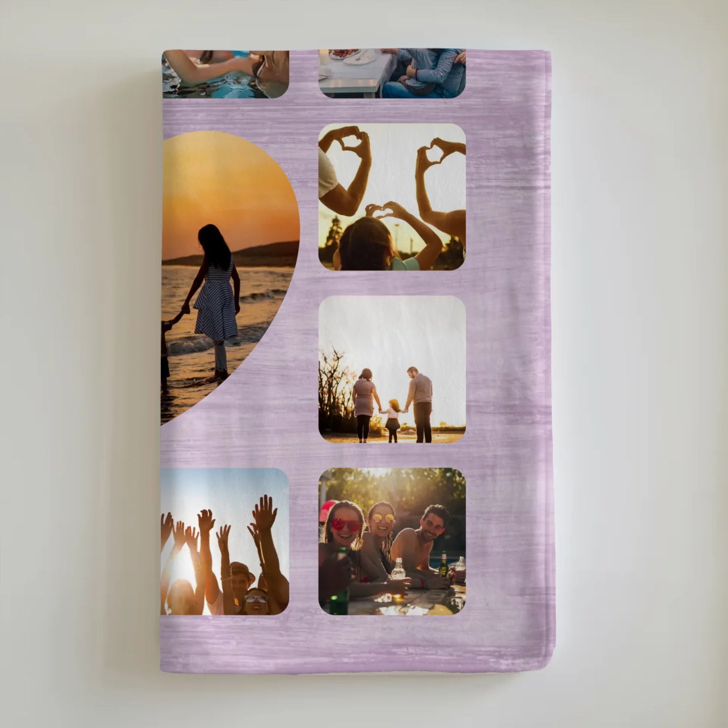 Decke Personalisiert Besties Fotocollage mit Schönem Spruch