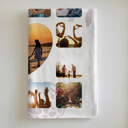 Decke Personalisiert Fotocollage mit Schoenem Spruch Tante