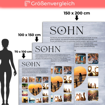 Foto Auf Kuscheldecke Fotocollage Definition Geschenk Sohn