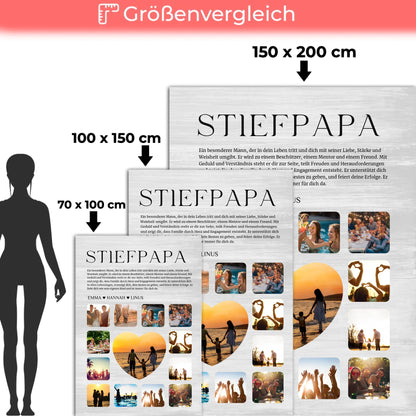 Kuscheldecke Foto Fotocollage Definition fuer Stiefpapa