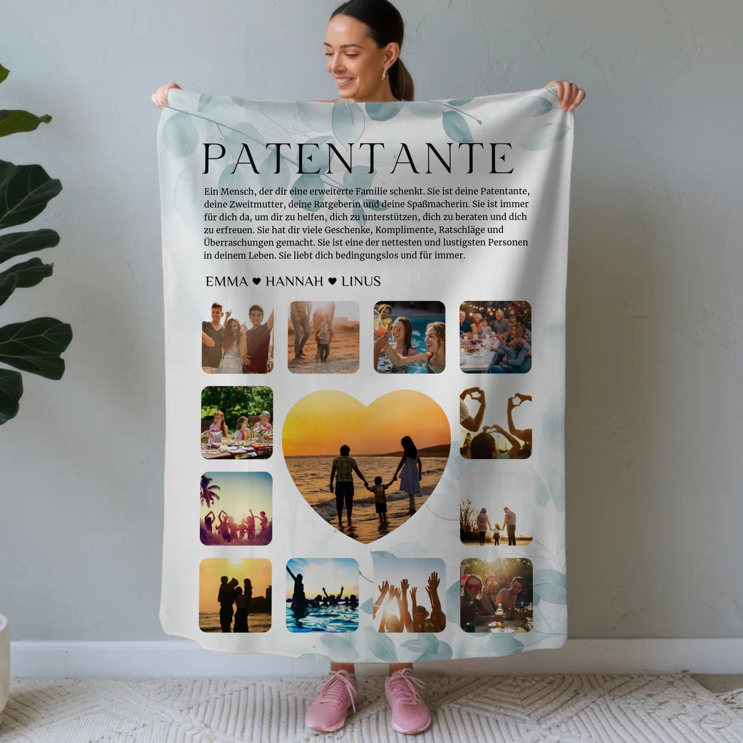 Individuelle Fotodecke Fotocollage Definition Patentante